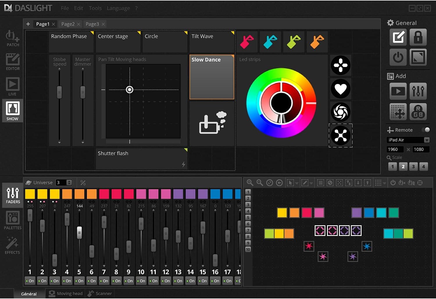 برنامج الإضاءة Daslight 4 DMX لجهاز الكمبيوتر Mac