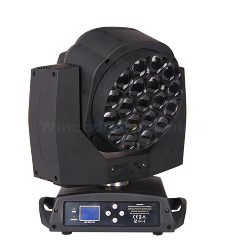 مصباح غسيل الرأس المتحرك B-Eye K10 19 × 15W LED Zoom
