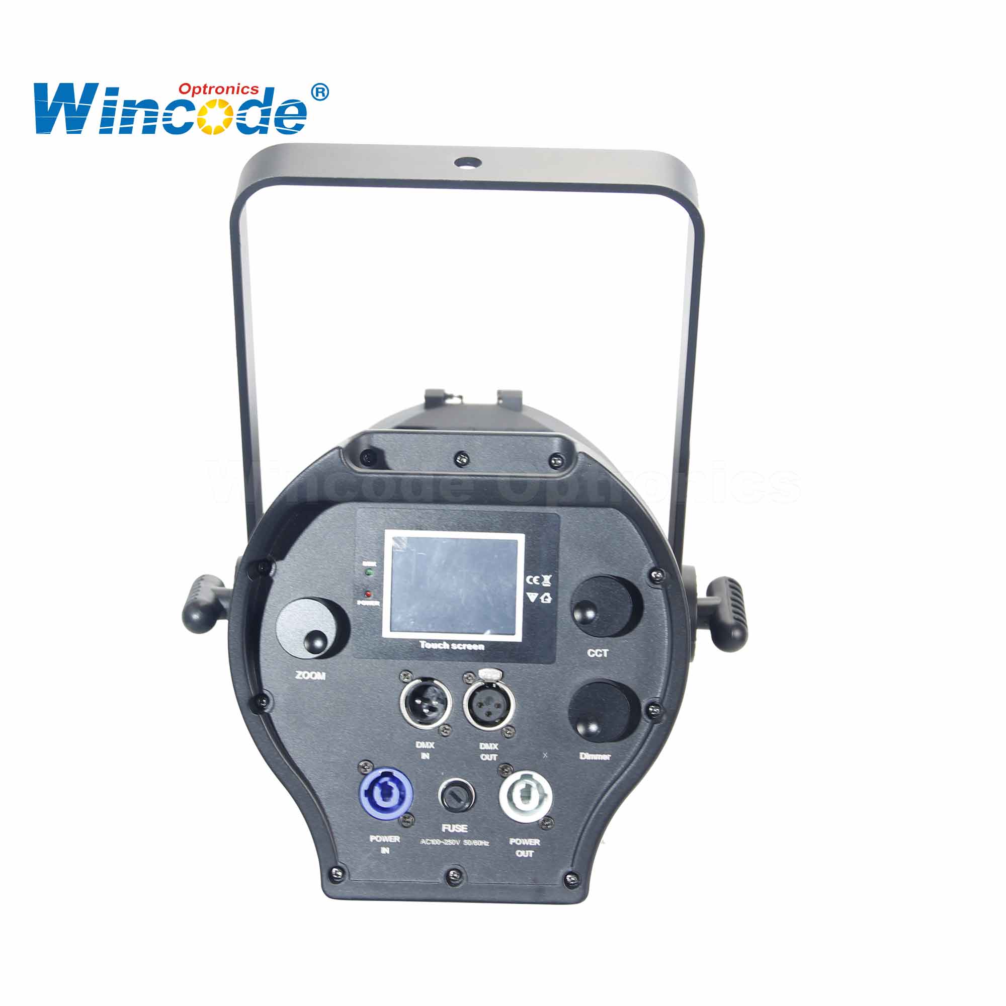 600W BI-COLOR LED Fresnel الأضواء ، دافئ وبارد أبيض ، CRI≥95 ، 2700K-6500K ، DMX512/RDM ، Auto Zoom 15 ° -55 ° للاستوديو والمسرح