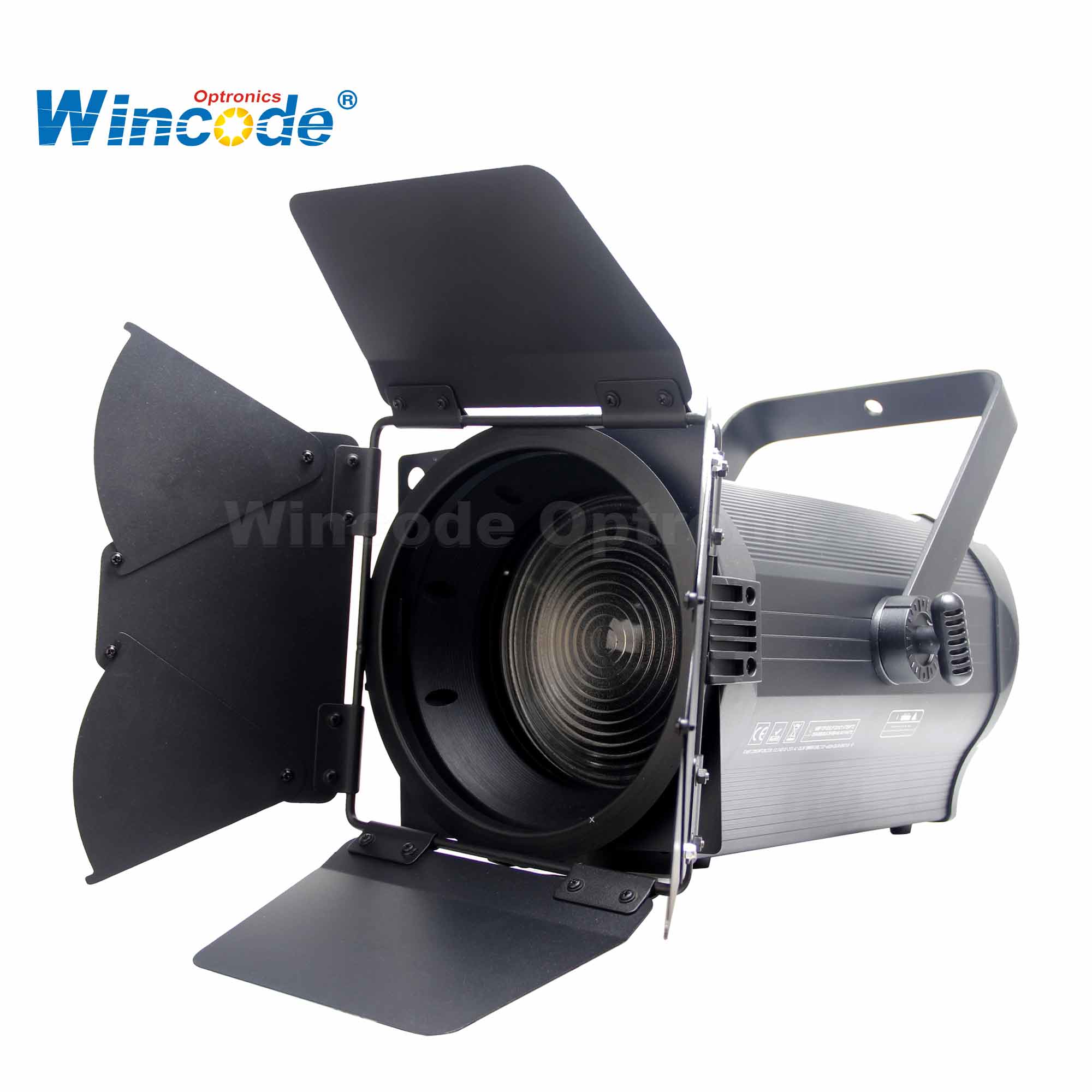 600W BI-COLOR LED Fresnel الأضواء ، دافئ وبارد أبيض ، CRI≥95 ، 2700K-6500K ، DMX512/RDM ، Auto Zoom 15 ° -55 ° للاستوديو والمسرح